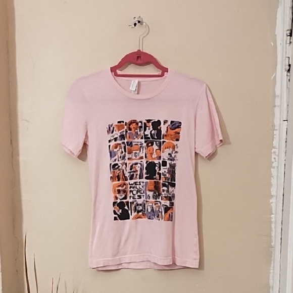 Bella Canvas Pink Short Sleeve Graphic Tee West Philly Porch Fest Size XS - Picture 1 of 8